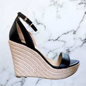 MICHAEL Michael Kors Kimberly Leather Wedge Sandal
